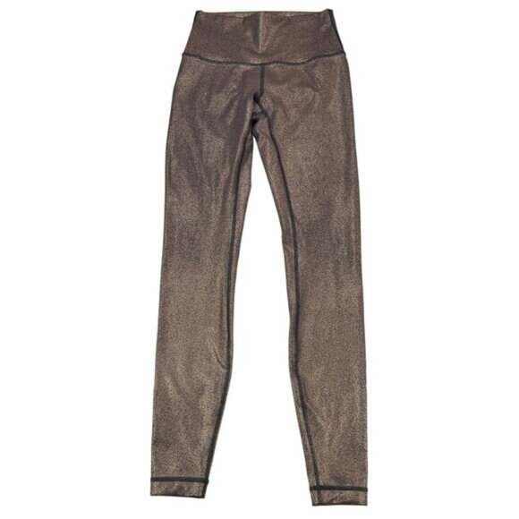 Lululemon Wunder Under High-Rise Tight 28" Luminosity Foil Black Copper Foil 2 - Picture 5 of 8